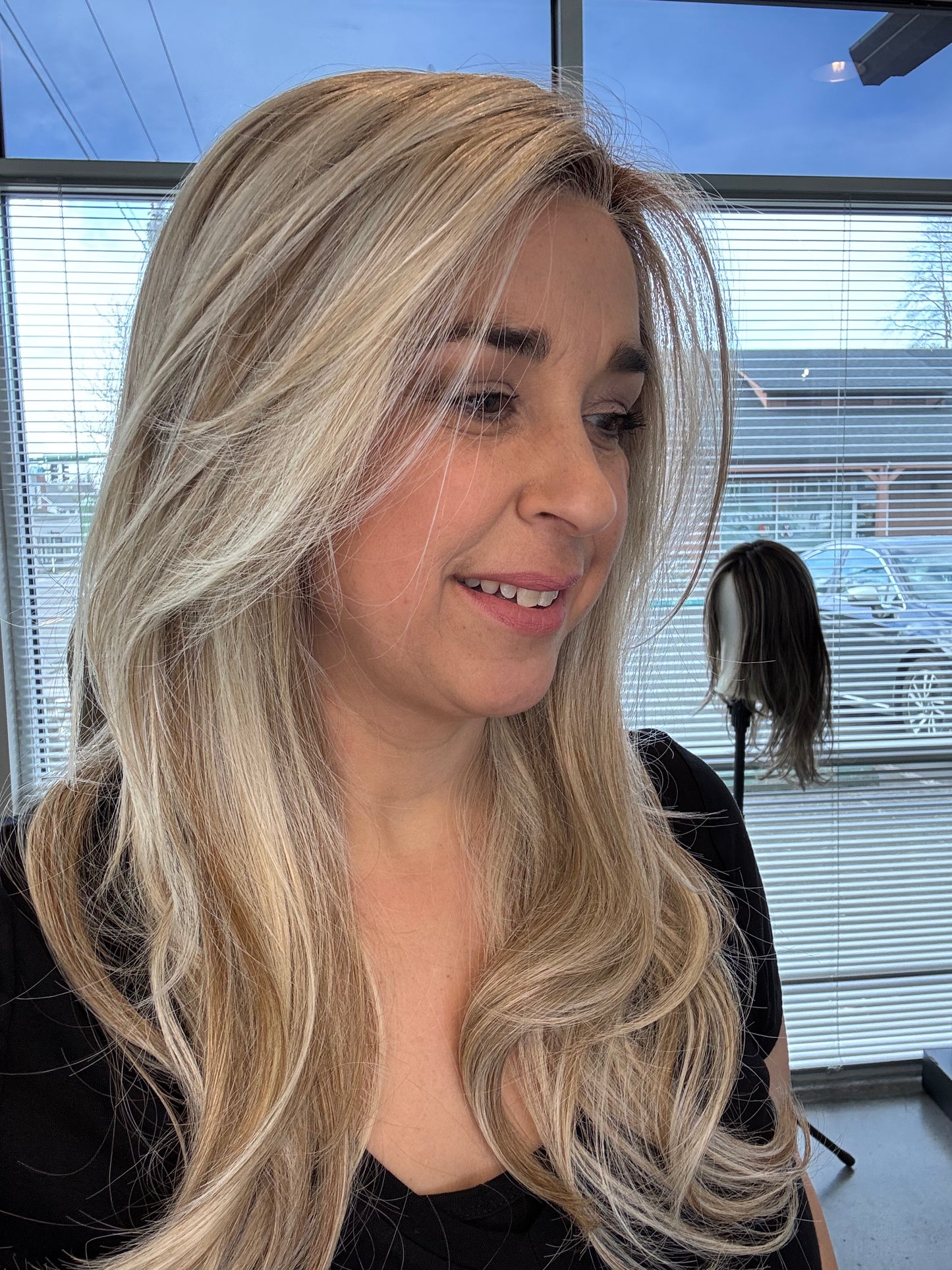Armani hand tied luxury wig