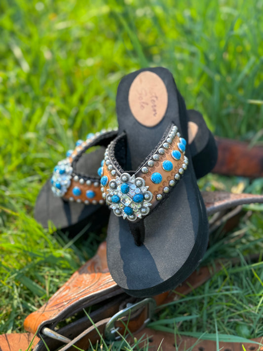 Western Sole Flip Flops